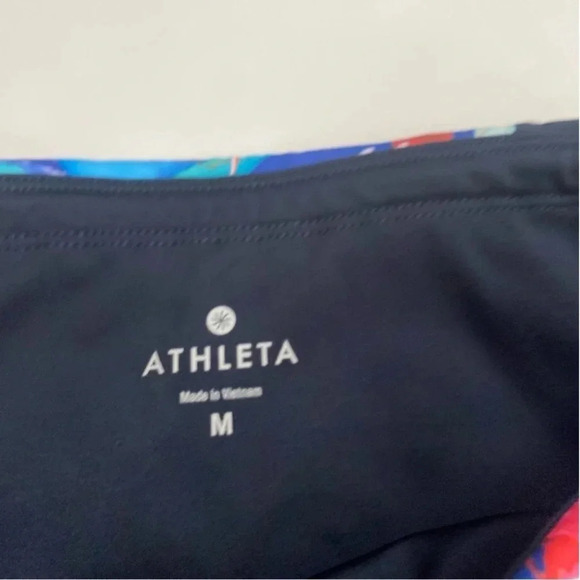 Athleta Womens Leggings Medium Tropical Precision 7/8 Ankle Pant Floral 596935 - Picture 10 of 15